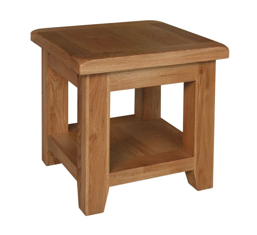 Lamp Table With Shelf