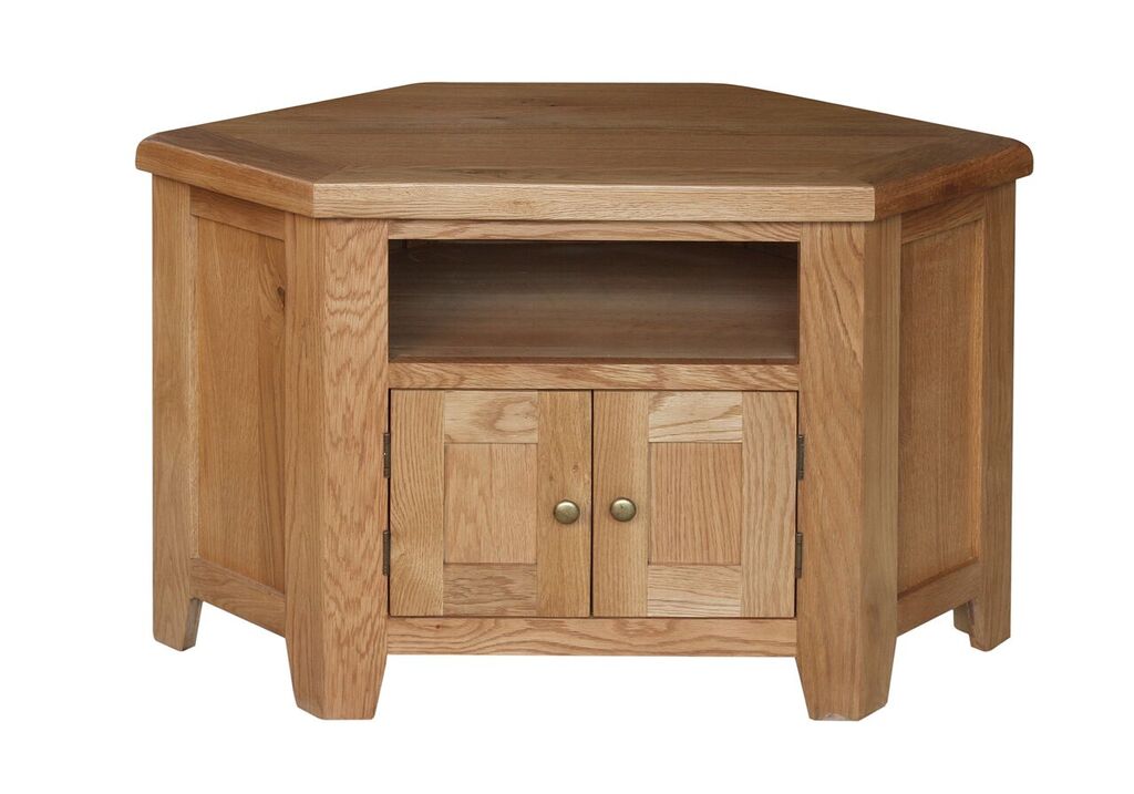 Corner TV Unit with Wooden Doors