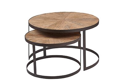 Side Tables Segmented Top